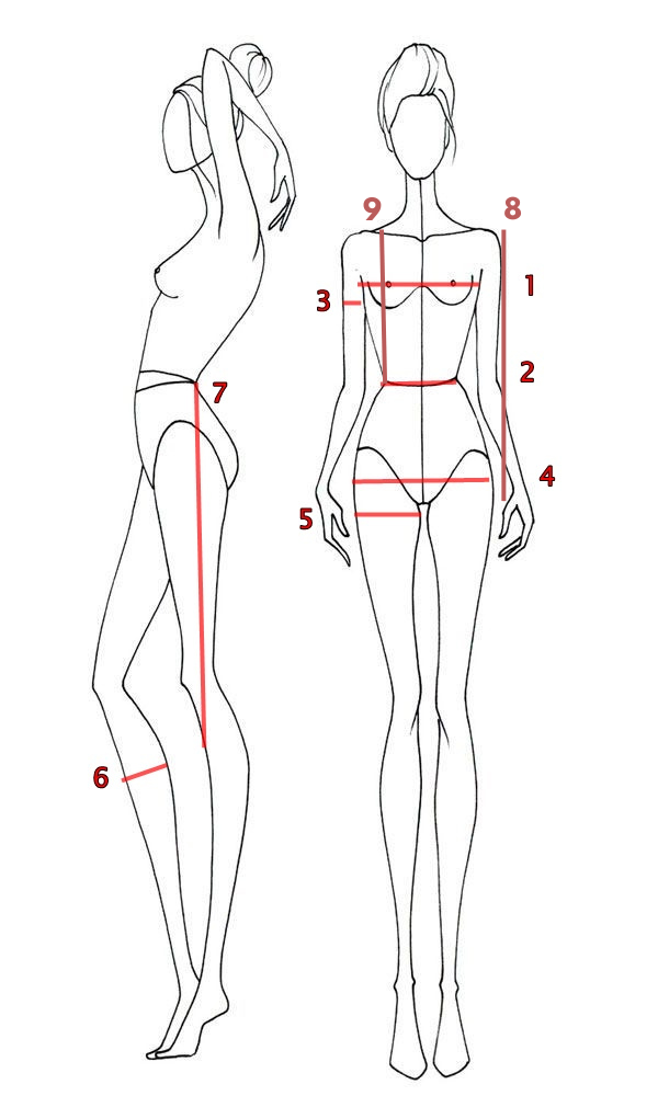 como medir quadril para calça