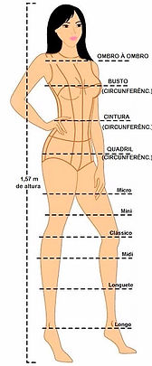 como medir quadril para calça