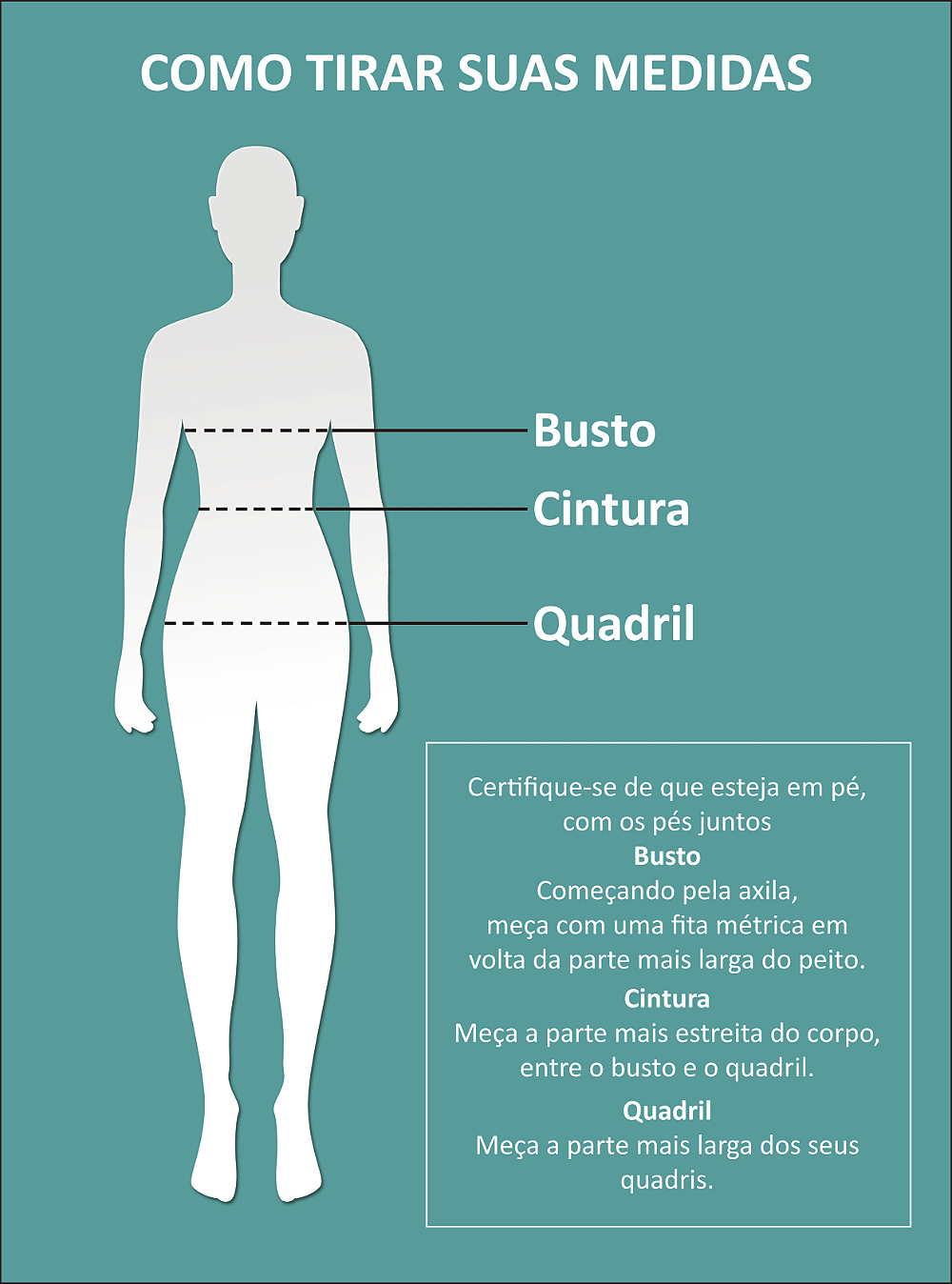 medida do quadril feminino