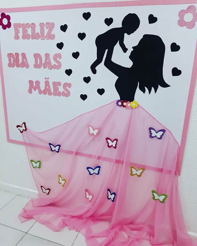 painel dia das mães balões