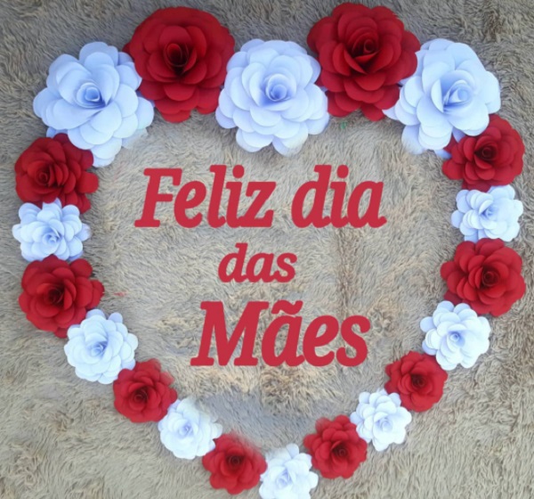 painel dia das mães com fotos