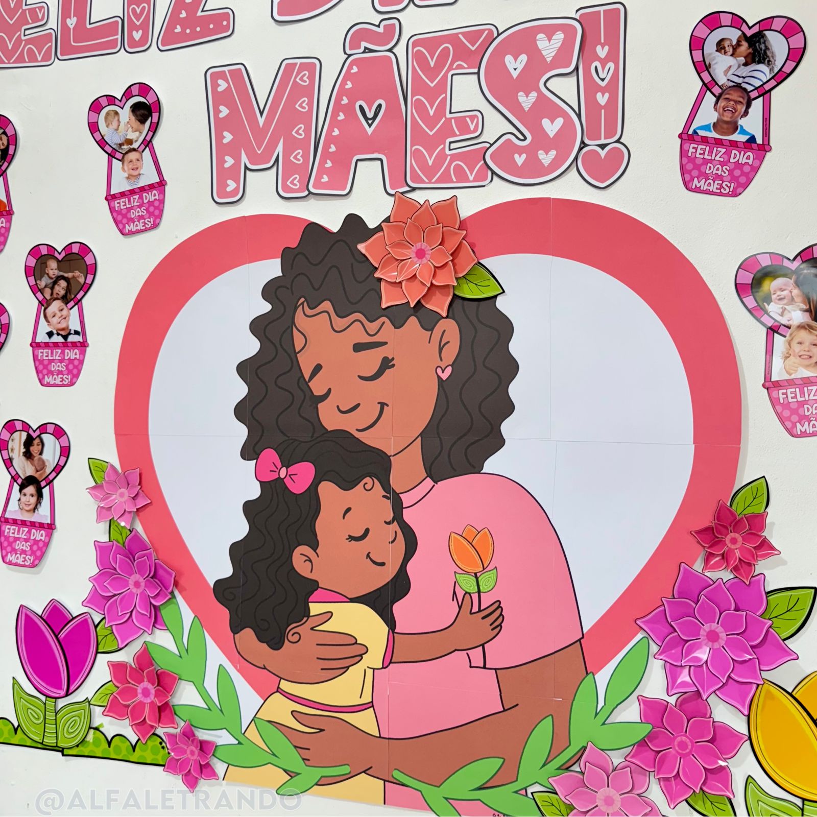 painel dia das mães balões
