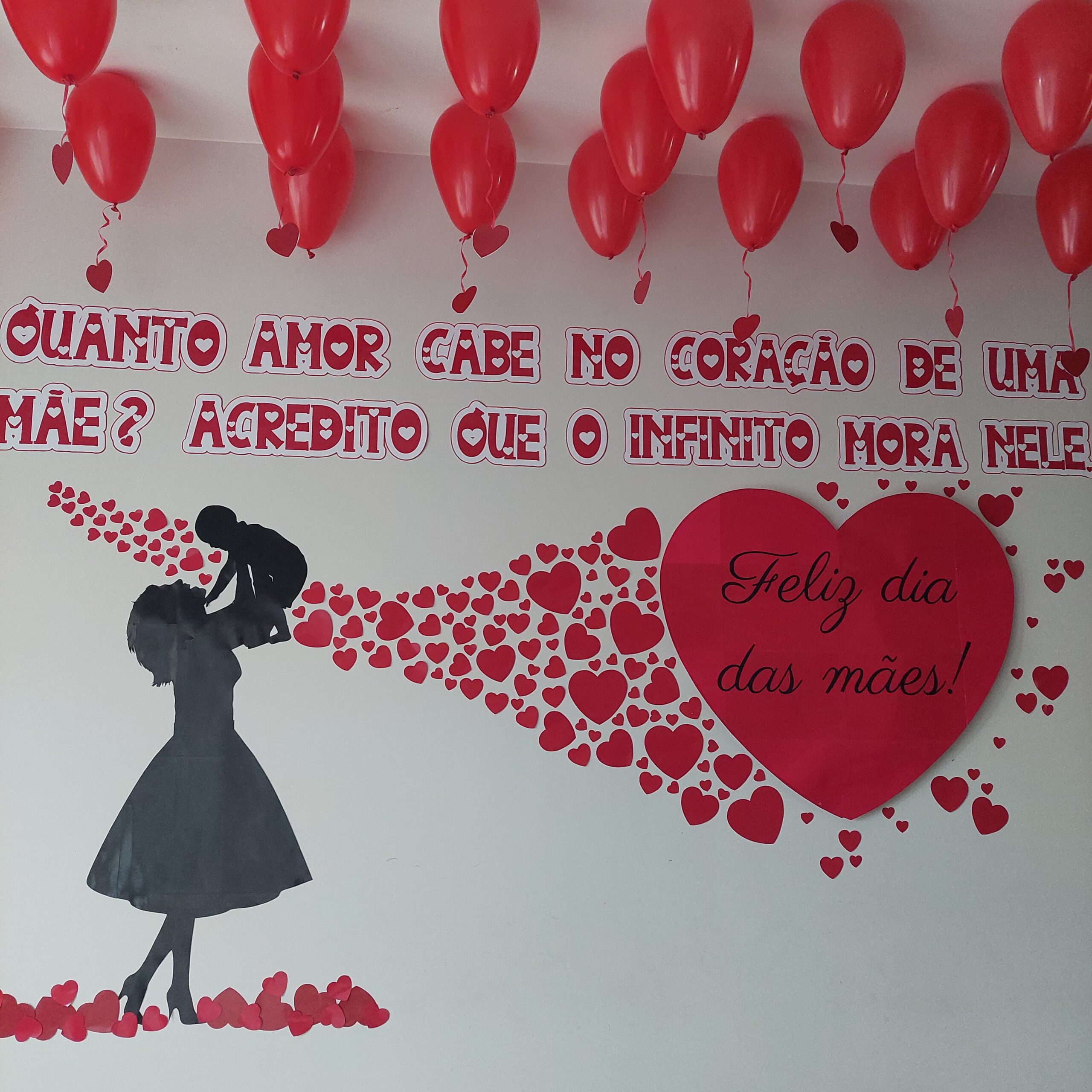 painel dia das mães com fotos