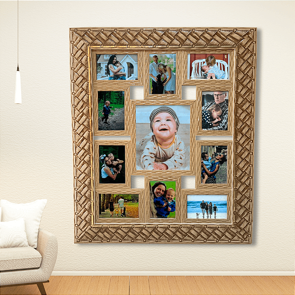 Painel de fotos para sala