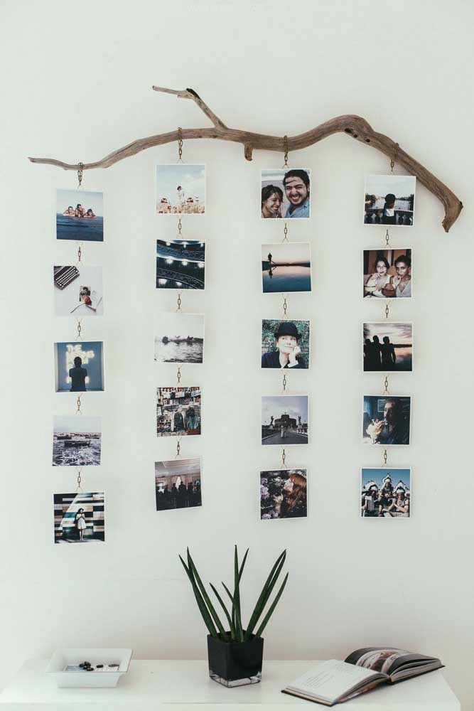 Painel de fotos grande
