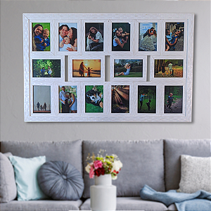 Painel de fotos para quarto