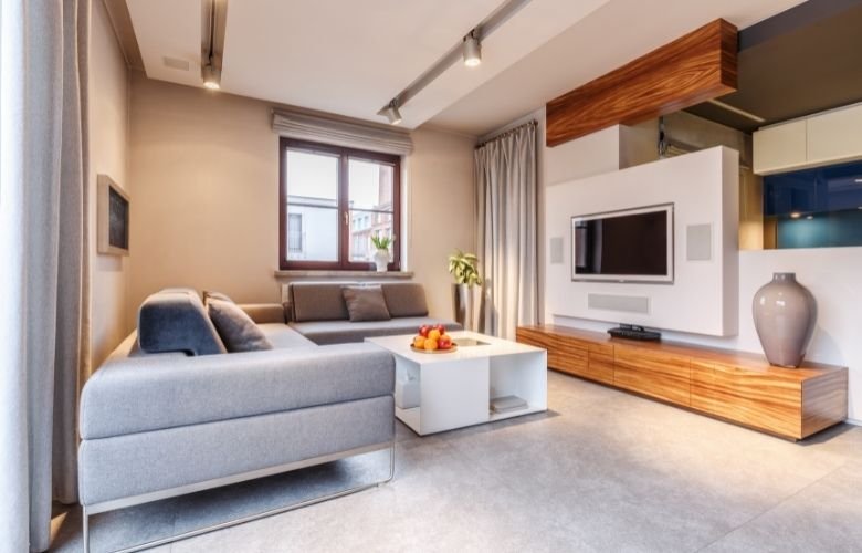 estante de gesso para tv