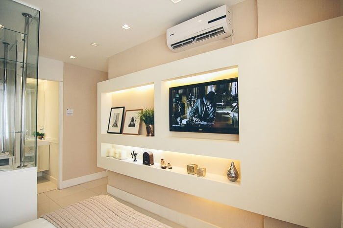 painel de gesso 3d para tv