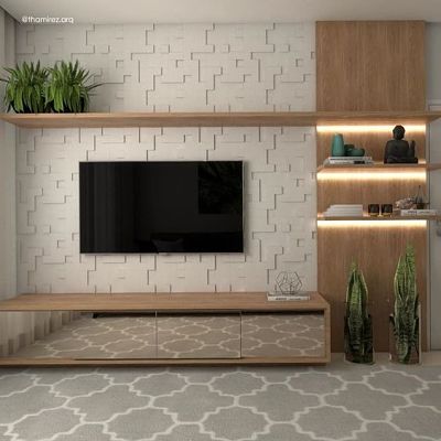painel de gesso com iluminação