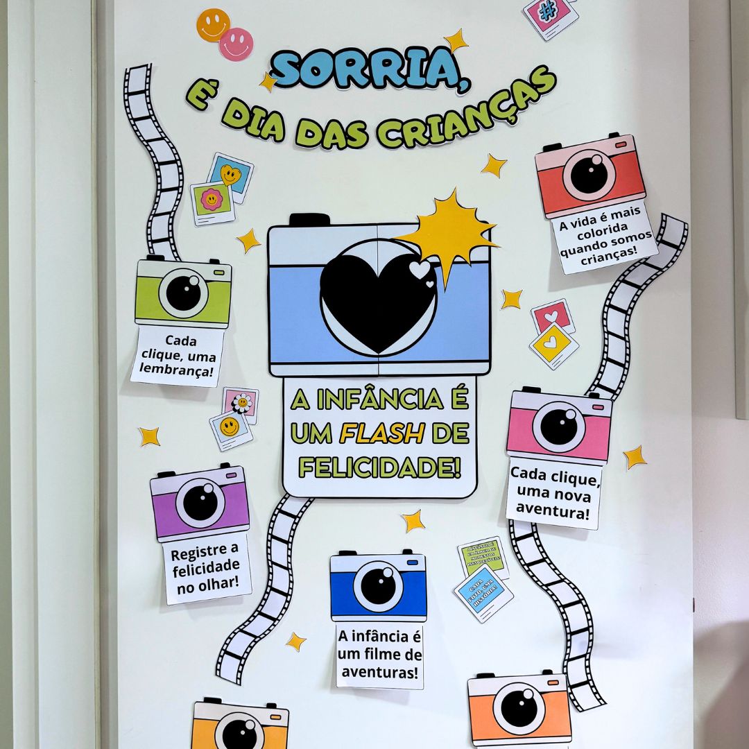 painel dia das crianças tema brincadeiras