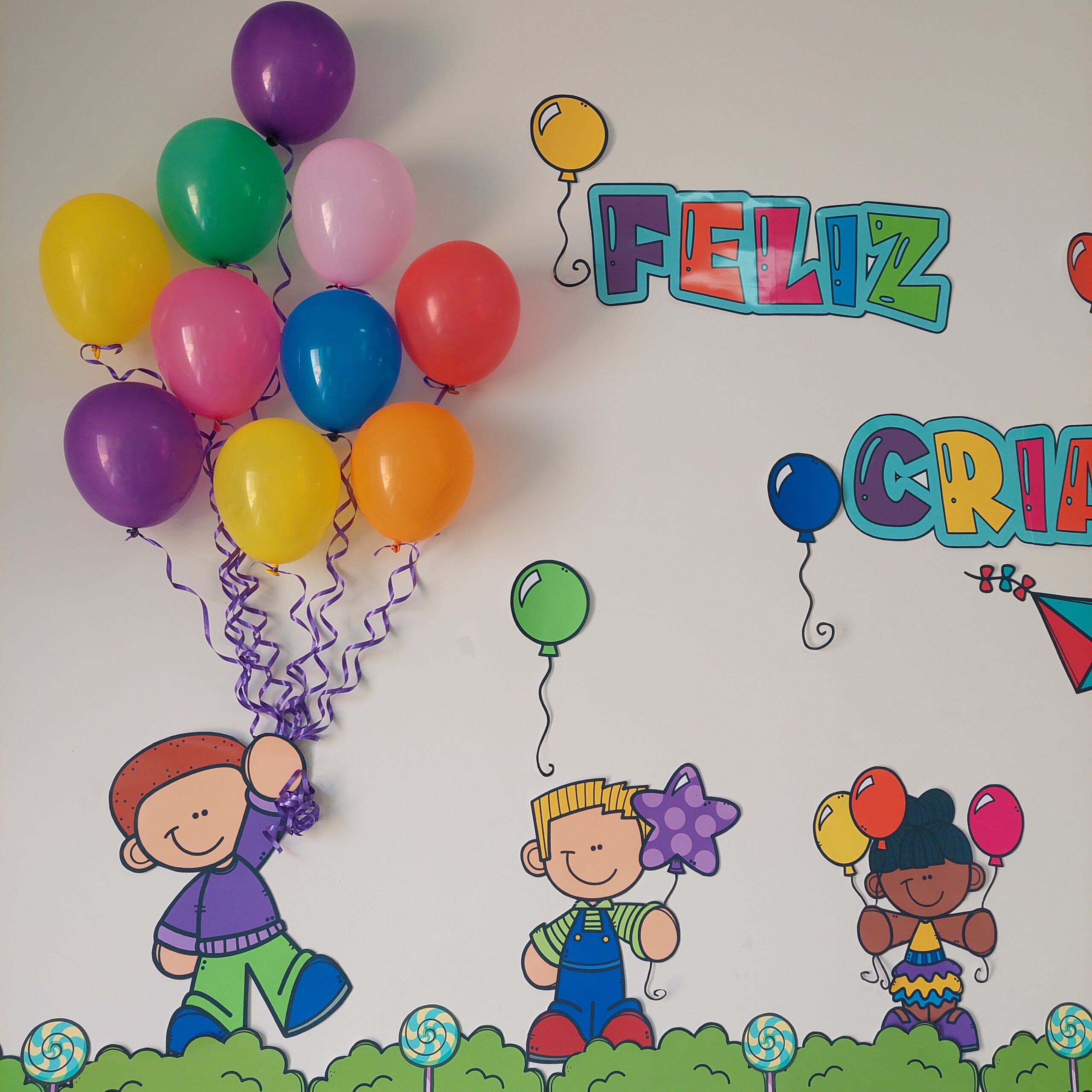 painel dia das crianças tema brincadeiras