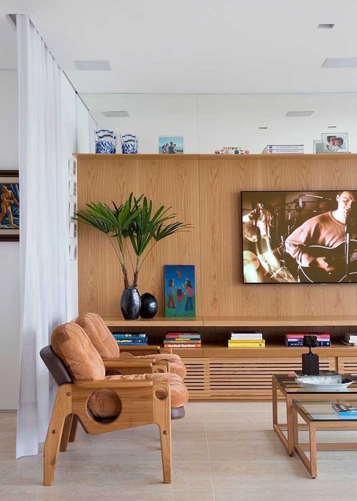 Painel de sala com design clean