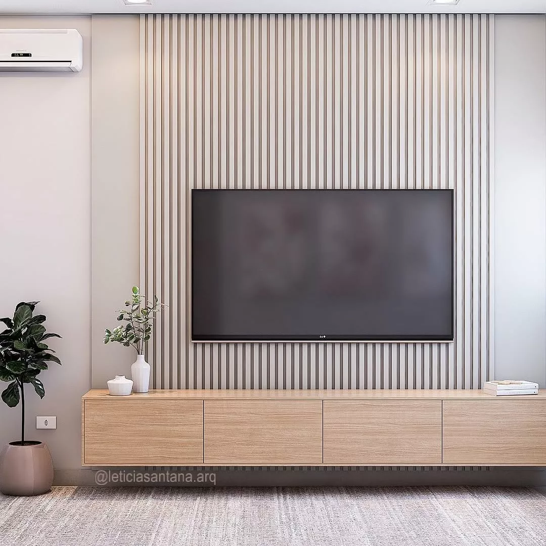 Painel de sala com design clean