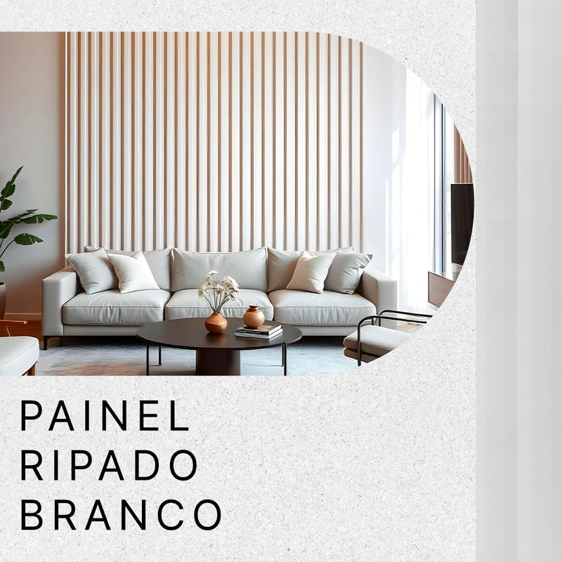 painel ripado branco