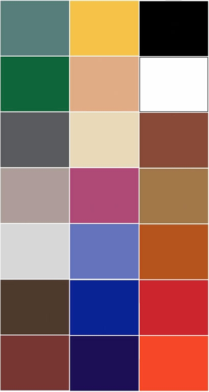 paleta de cores moderna
