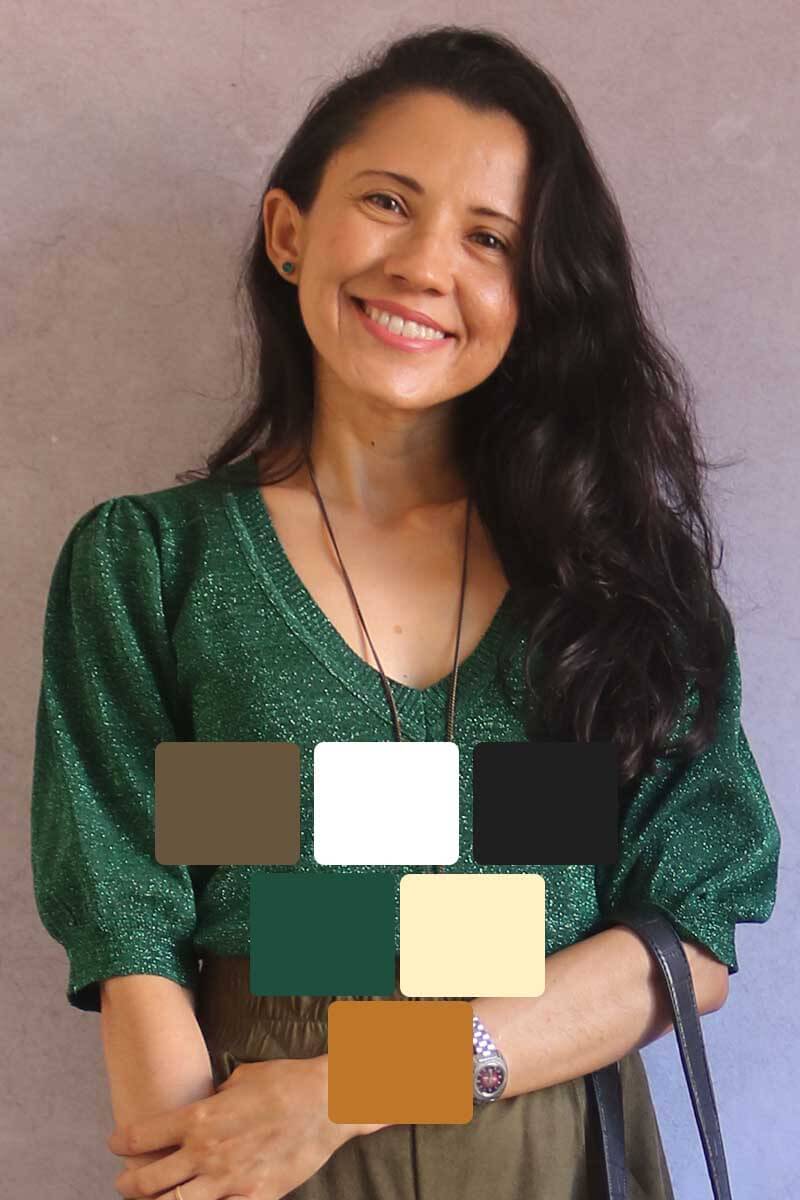 roupa verde musgo