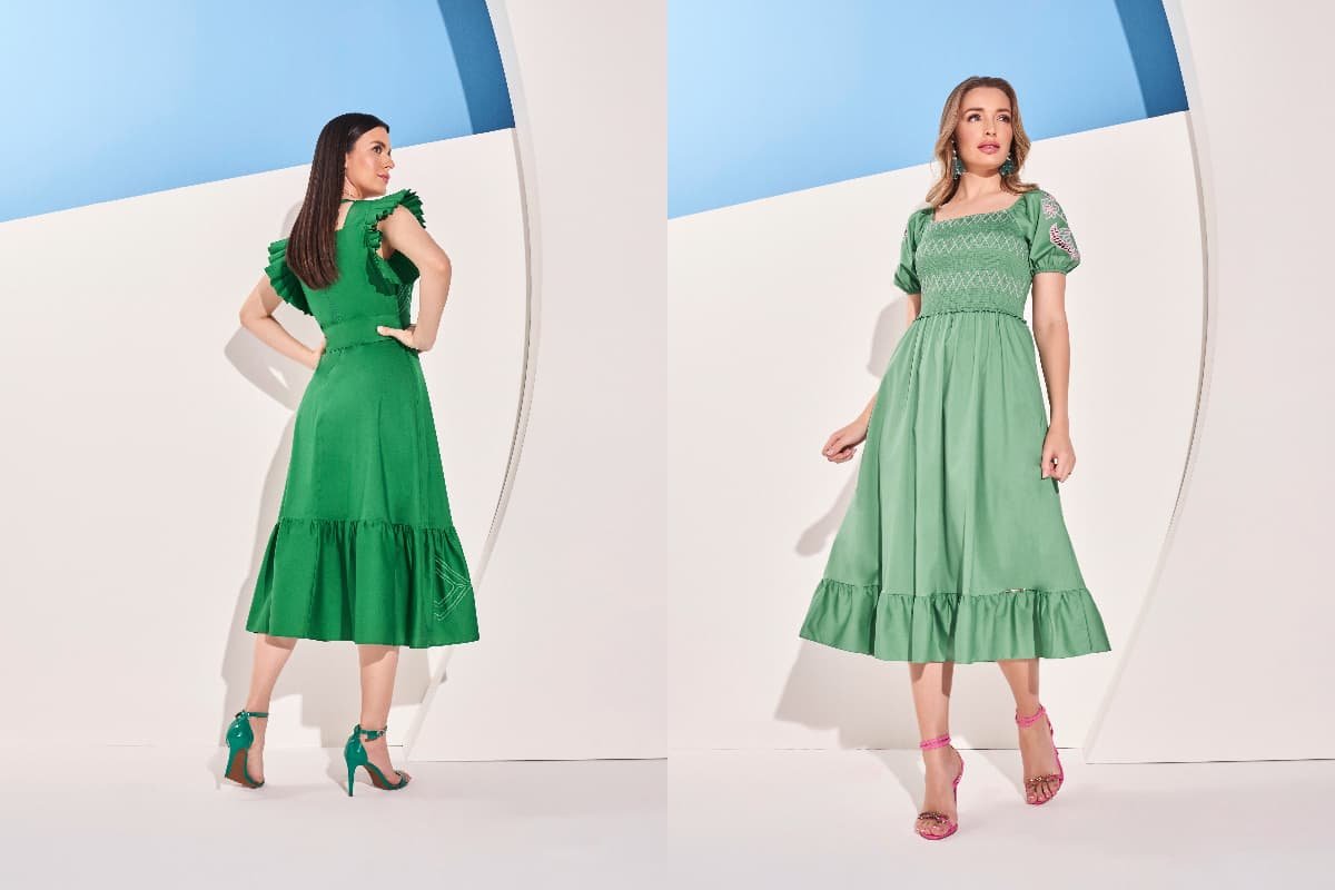 roupa verde água