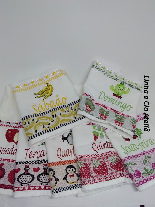 kit panos de prato atoalhados