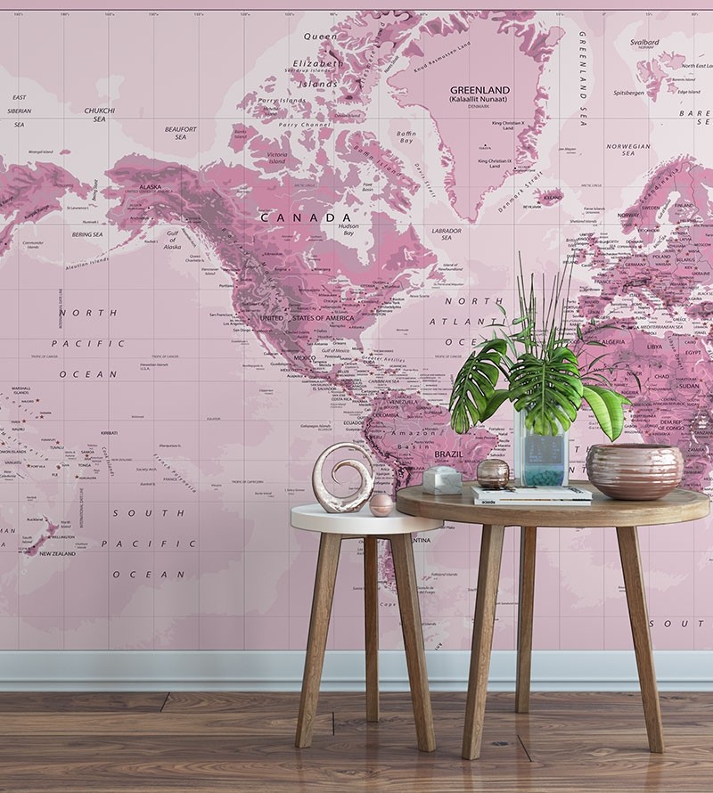 papel de parede mapa mundi grande