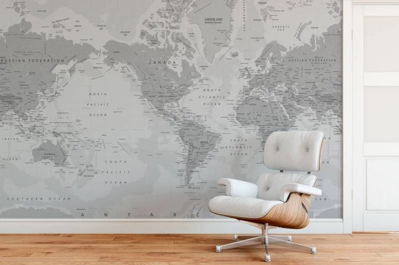 papel de parede mapa mundi personalizado