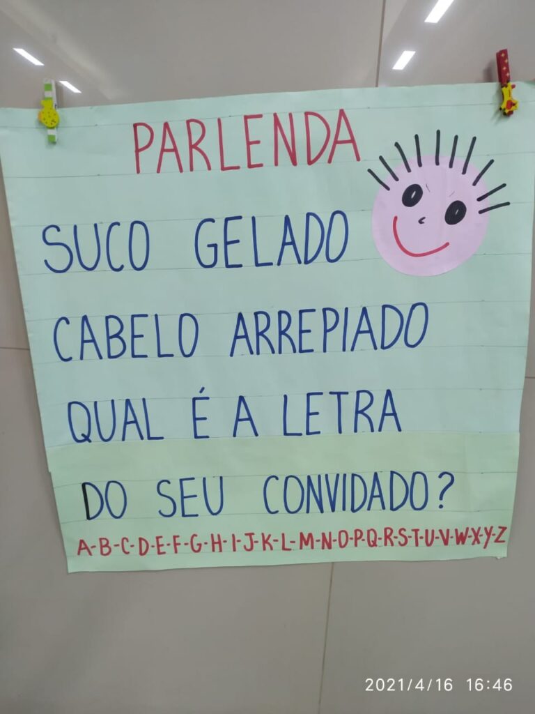 parlenda suco gelado cabelo arrepiado