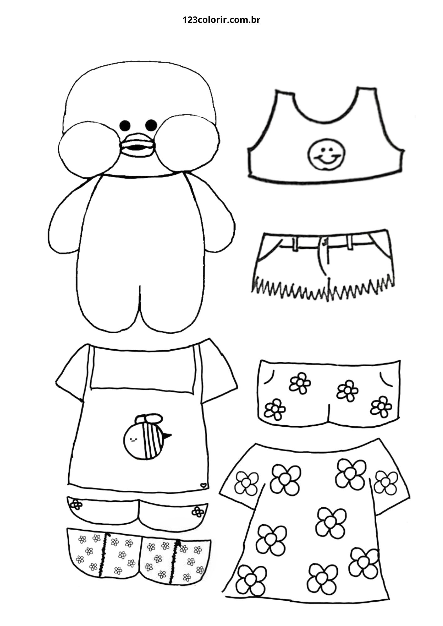 desenho de pato fácil