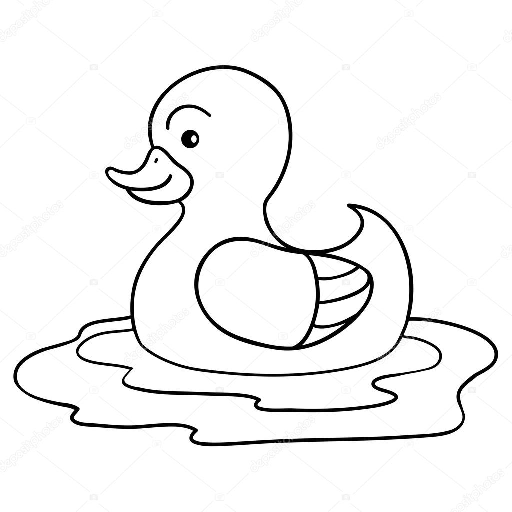desenho de pato fácil