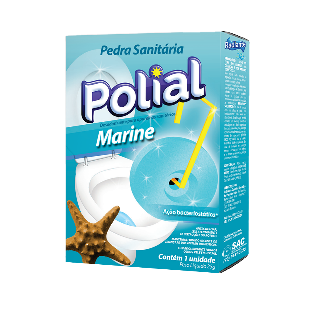 pedra sanitária não mancha