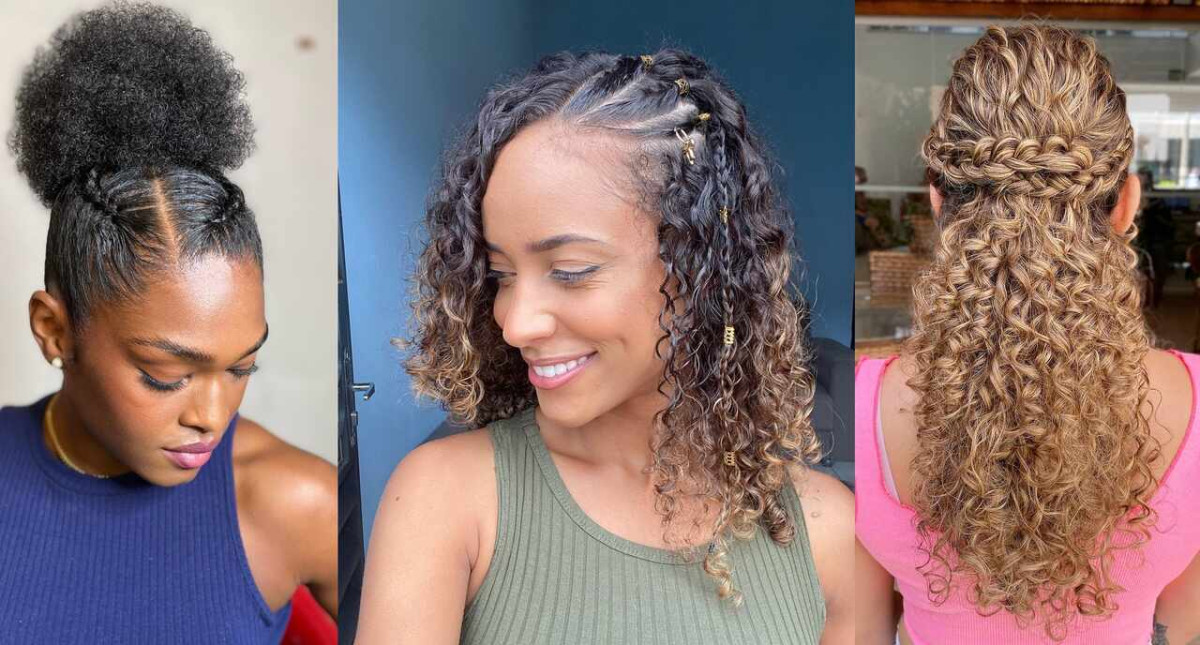 penteado 00s cabelo cacheado