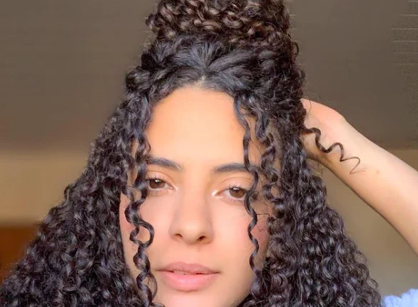 penteado cabelo longo topete