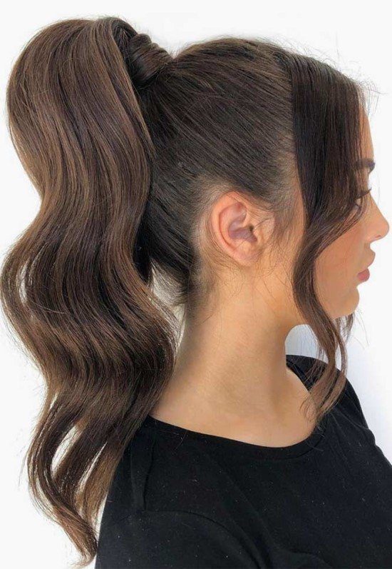 rabo de cavalo para cabelo cacheado