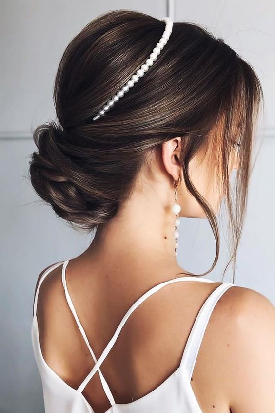 penteado com tiara
