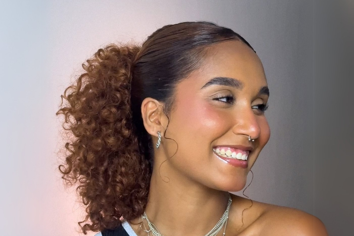 como fazer penteado meio preso cabelo ondulado passo a passo