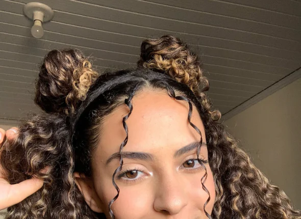 penteado com ligunhas charmoso e prático