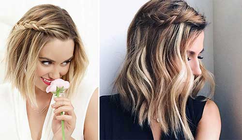 penteado em cabelo médio