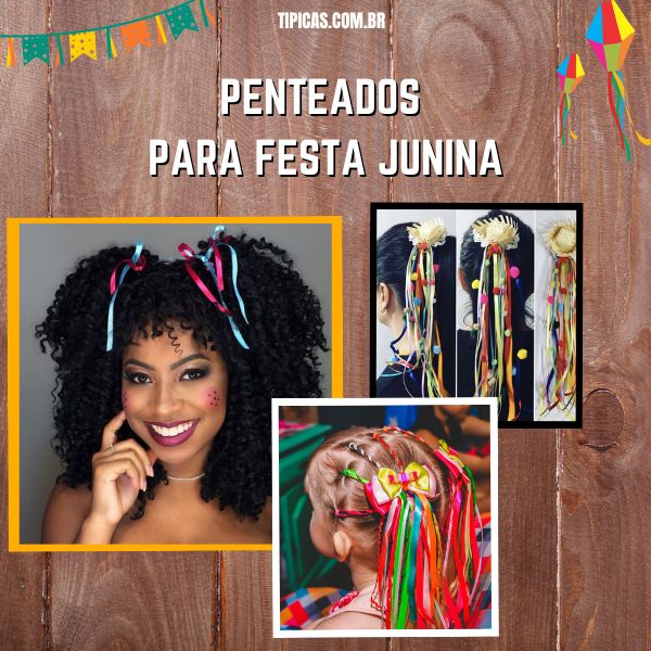 ideias penteado festa junina cabelo curto