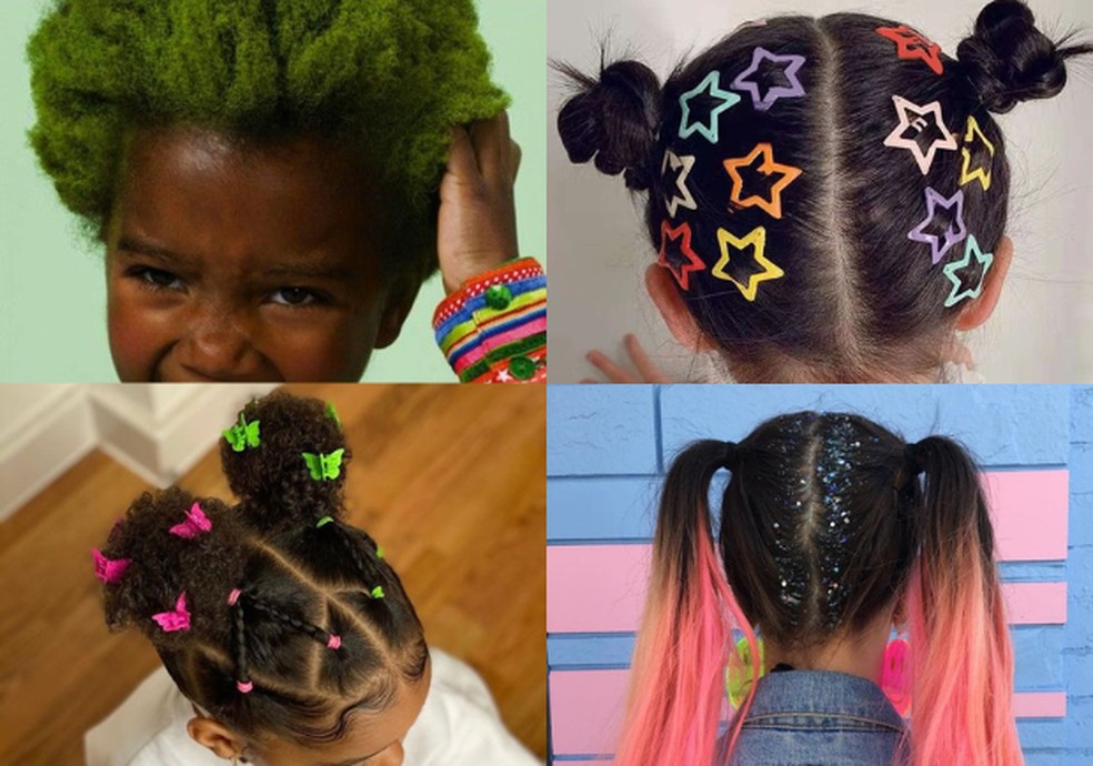 penteado infantil para cabelo crespo curto