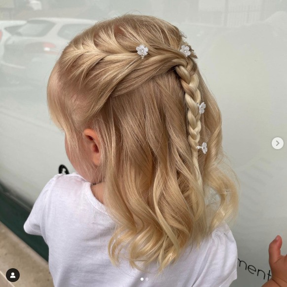 penteado infantil simples cabelo curto
