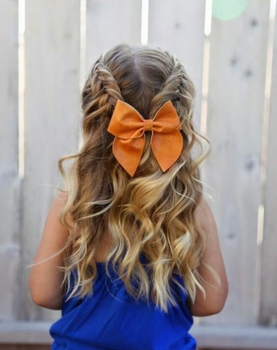 penteado infantil solto fácil
