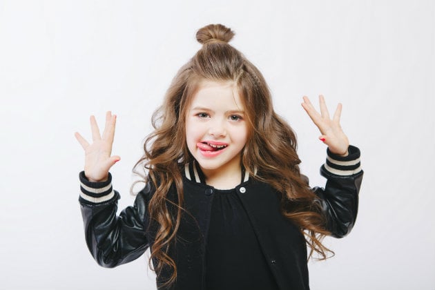 penteado infantil solto para bebês