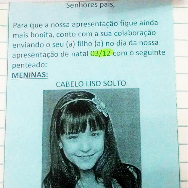 penteado infantil solto para escola