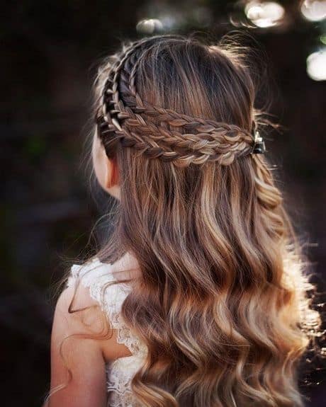 penteado infantil solto fácil