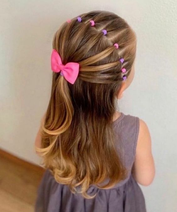penteado infantil solto rápido