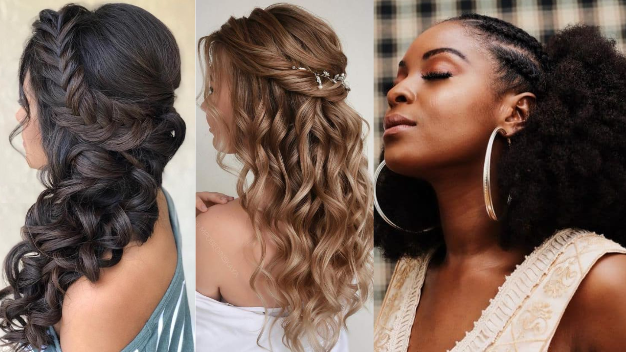 Penteados Semi-Presos com Tranças para Madrinhas: Elegância e Romantismo
