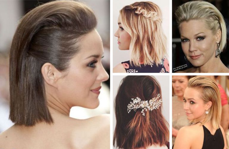 penteado madrinha cabelo curto liso com franja