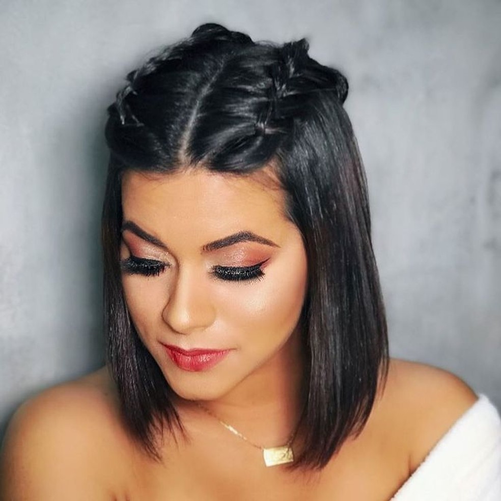 penteado madrinha cabelo curto liso vs ondulado