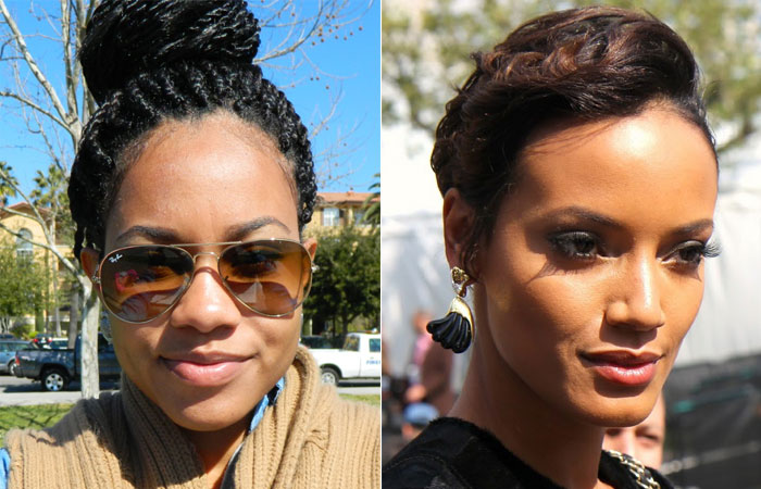 penteado para cabelo curto afros