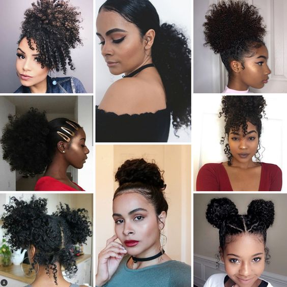 penteado para cabelo curto afros