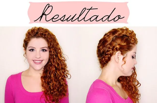 penteado fácil cabelo ondulado