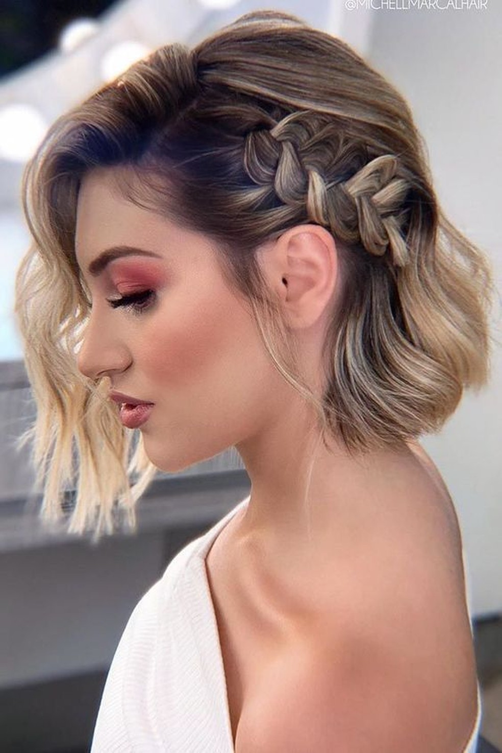 penteado para cabelos curtos